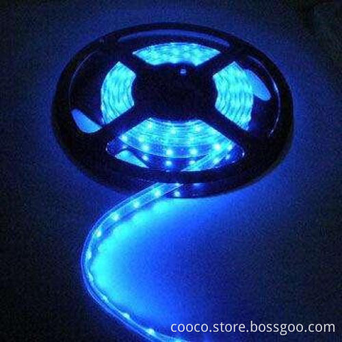 Non-waterproof Blue Flexible LED Strip with SMD 3528 LED Type and 30pcs LED/m Quantity